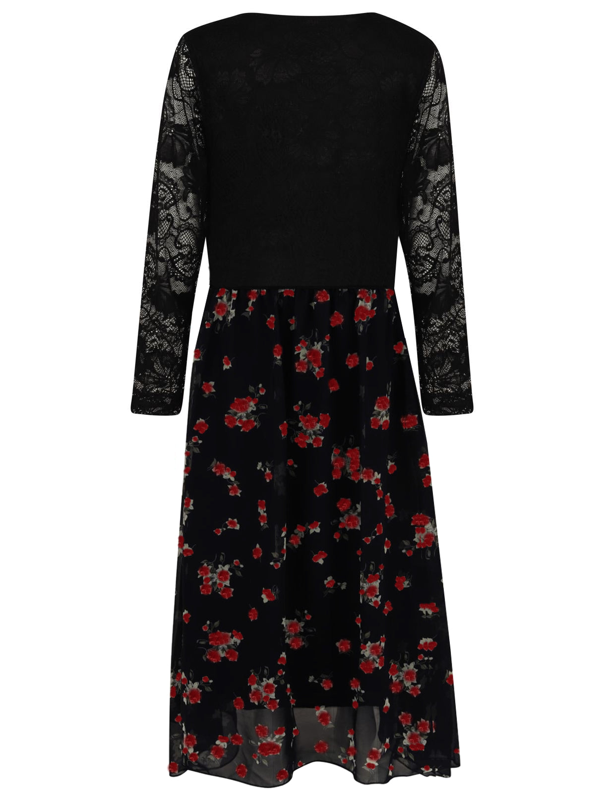 Girls Asymmetrical Floral Maxi Dresses