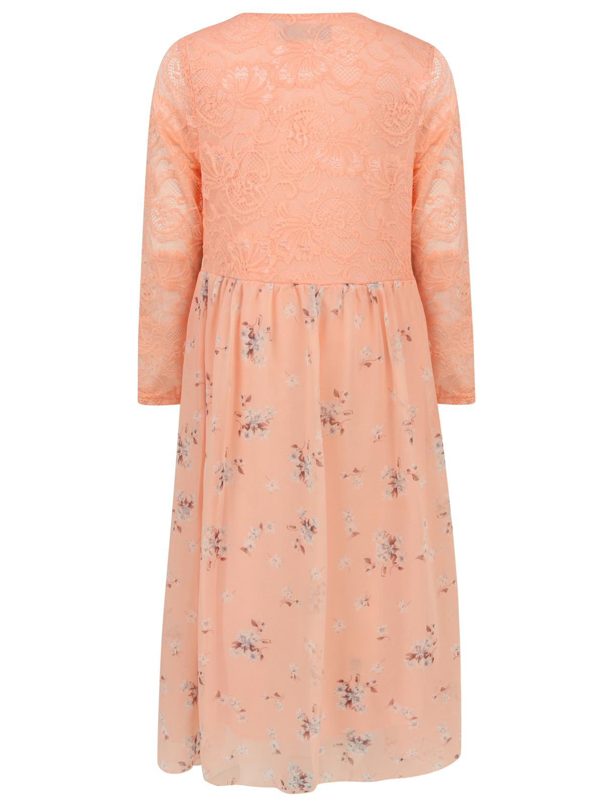 Girls Asymmetrical Floral Maxi Dresses