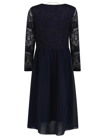 Girls Floral Lace Maxi Dress