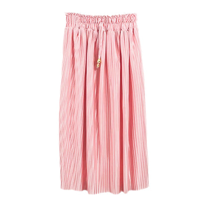 Girls Pleated Midi Skirt