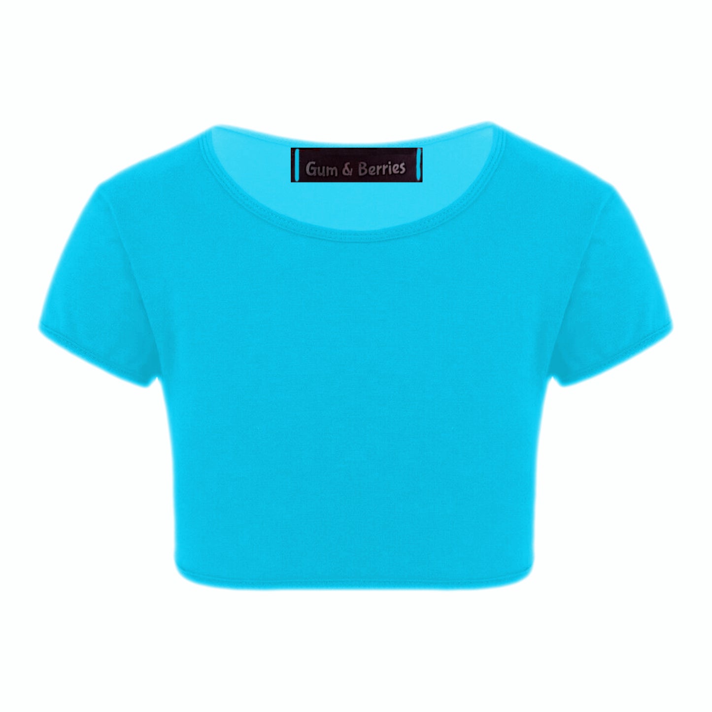 Girls Neon Crop Top T-Shirt.
