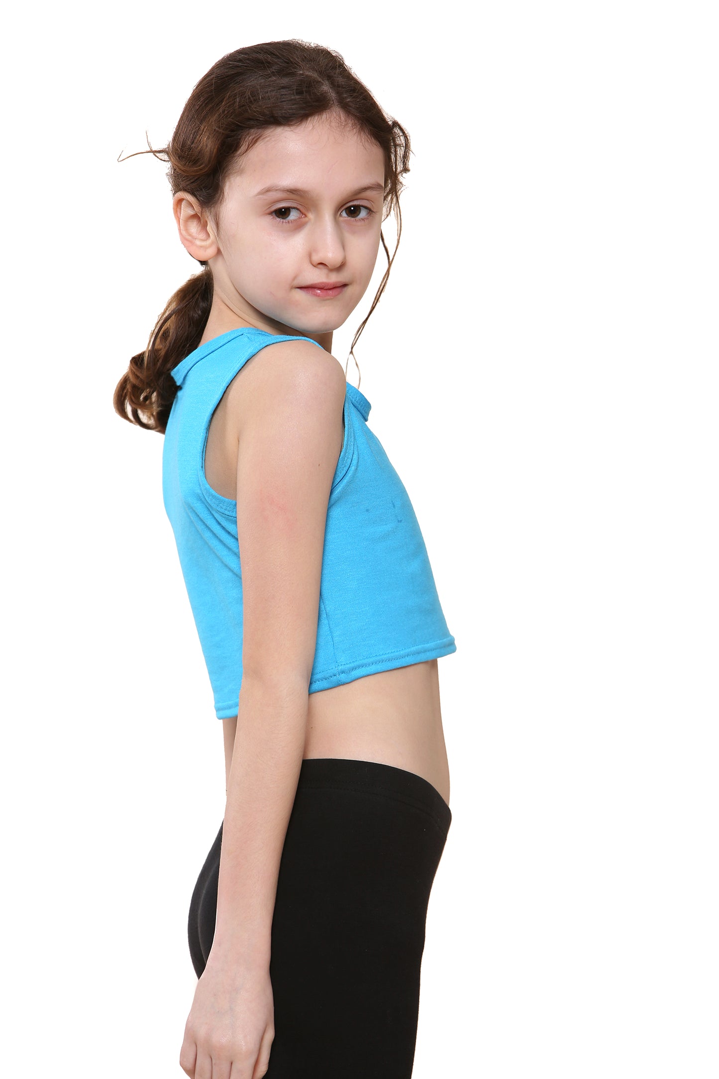 Girls Sleeveless Vest Crop Top