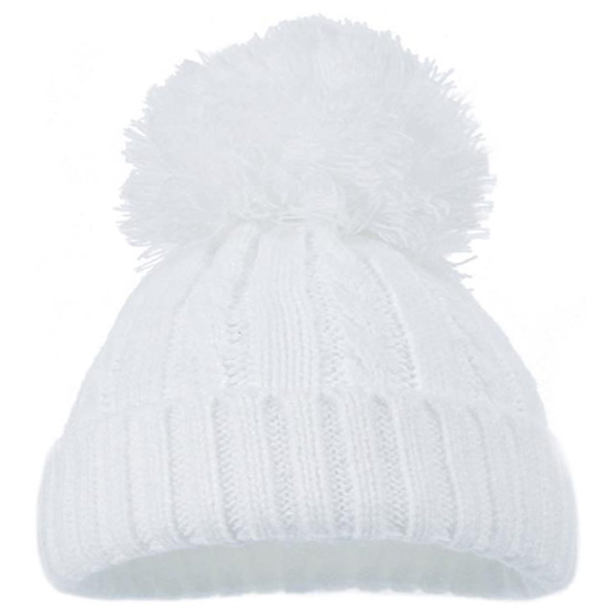 Baby Knitted Pom Pom Hat Boy Girl Winter Bobble Mummy Daddy Prince Princess 0-12
