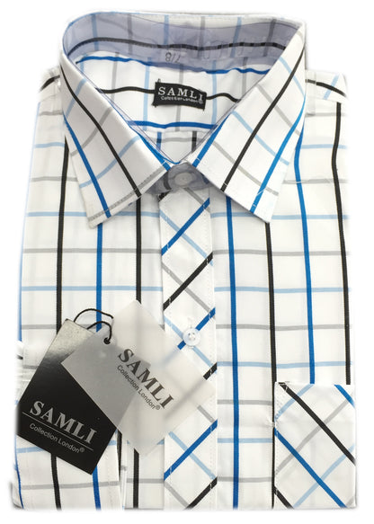Boys Striped & Checked Formal Shirts