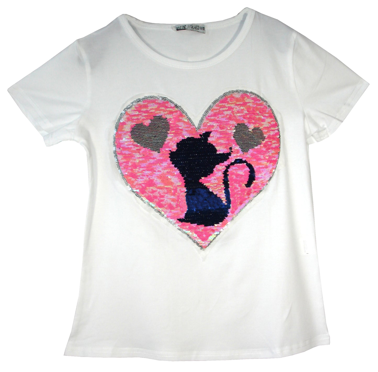Girls Animal Sequin T-Shirts