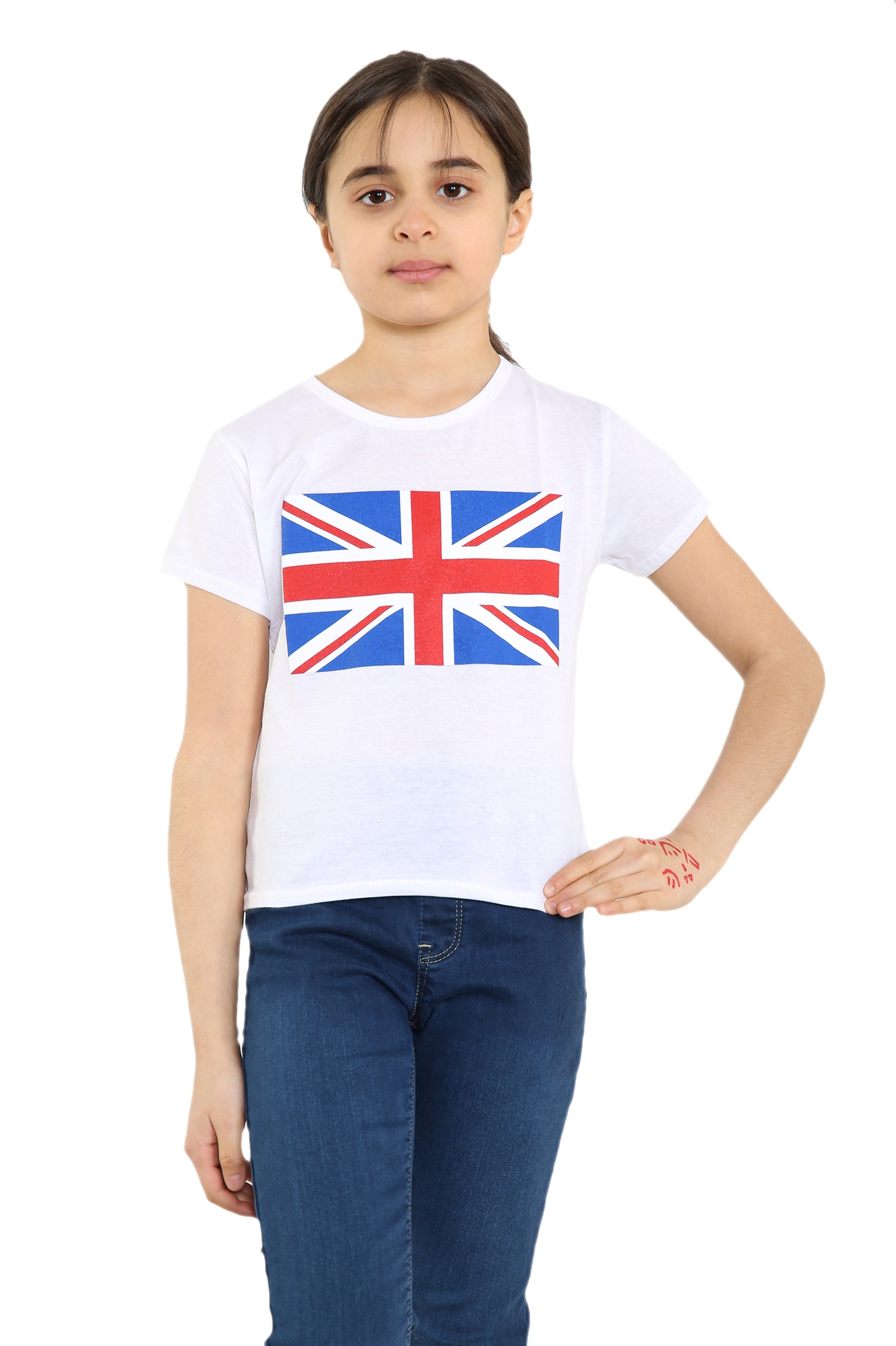Girls Union Jack Flag T-Shirt Great Britain Coronation Leggings