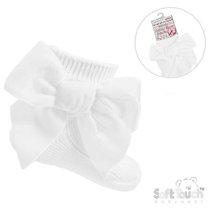 Baby Girls Bow Ribbon Ankle Socks