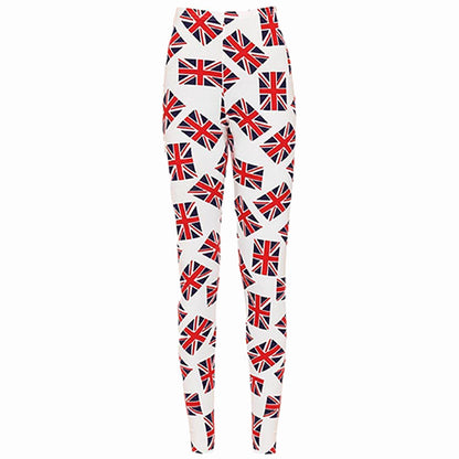 Girls Union Jack Flag T-Shirt Great Britain Coronation Leggings