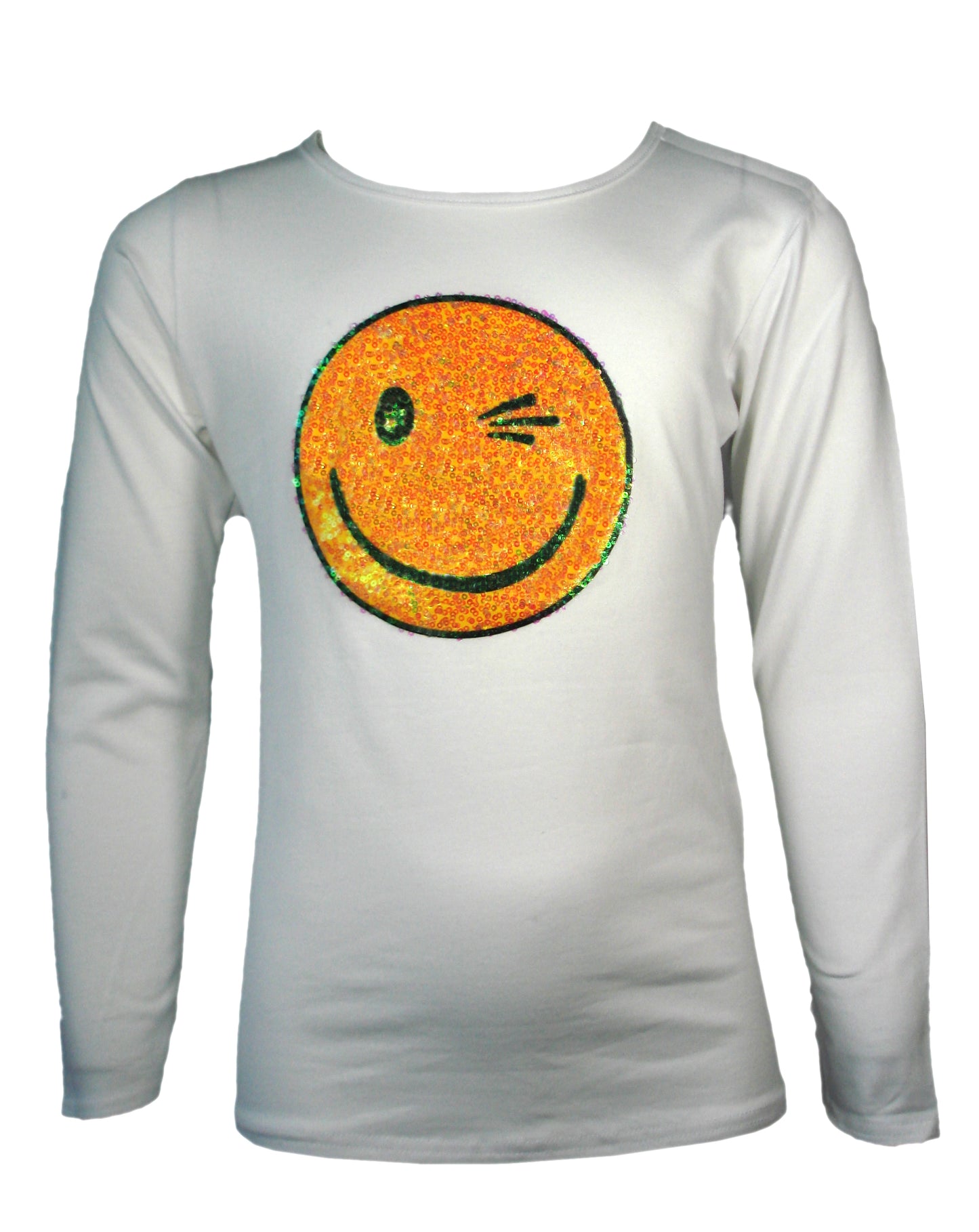 Girls Glitter Sequin Wink Tops