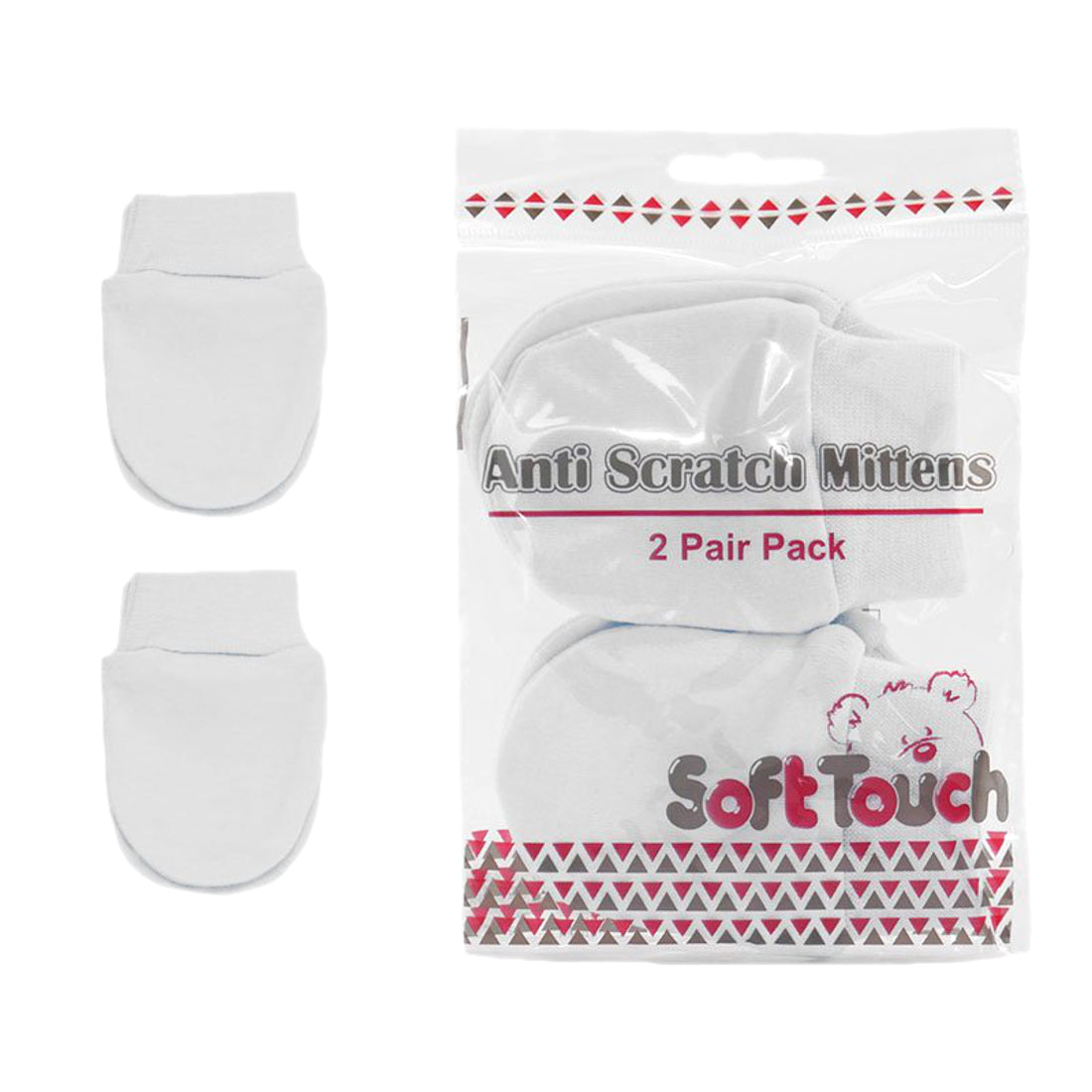 Baby 2 Pair Anti Scratch Mittens