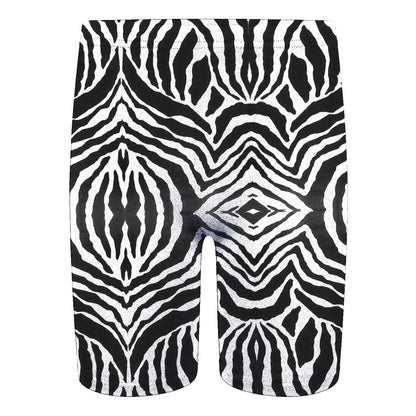 Girls Zebra Print Neon Crop Tops & Shorts
