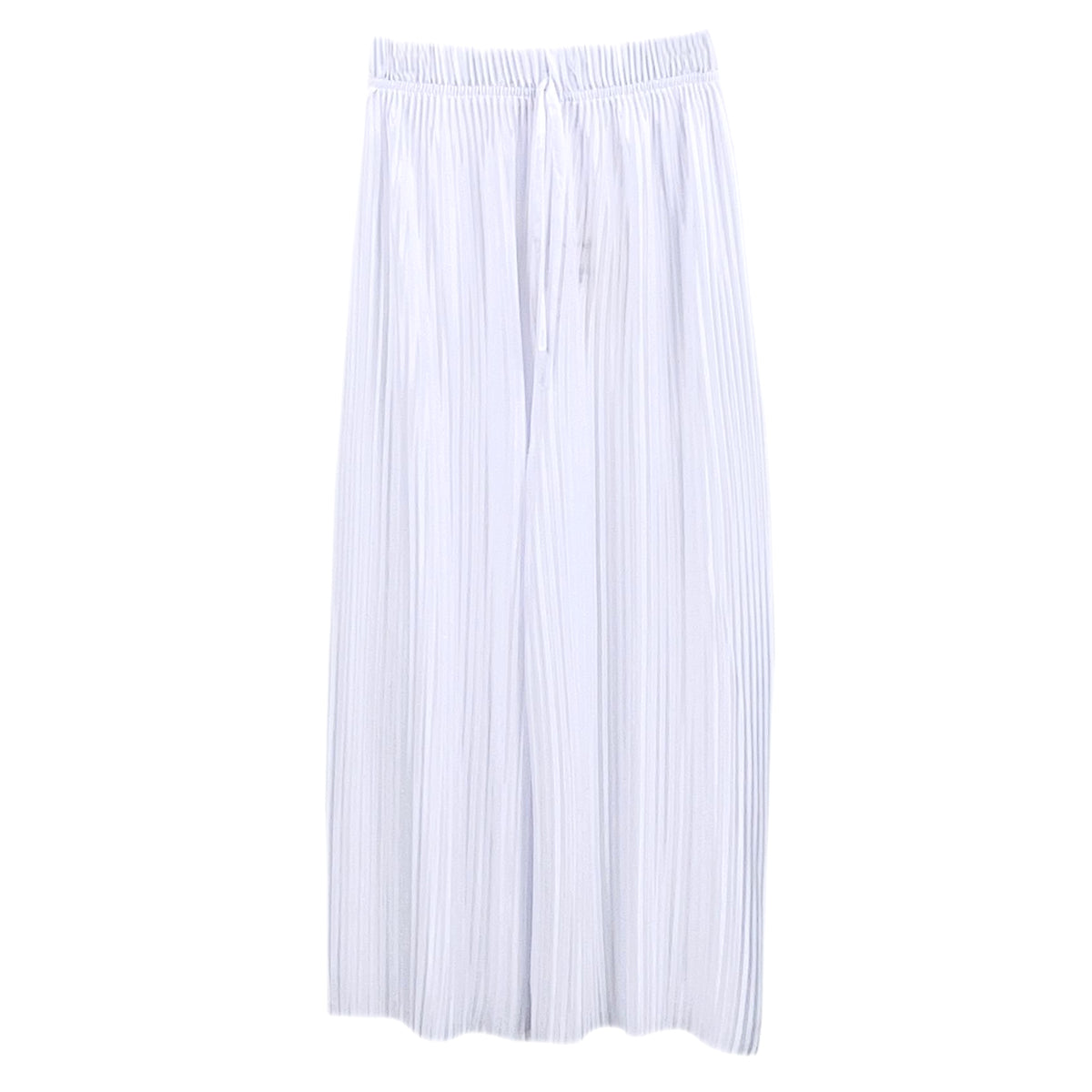 Girls Pleated Capri Baggy Wide Leg Trousers