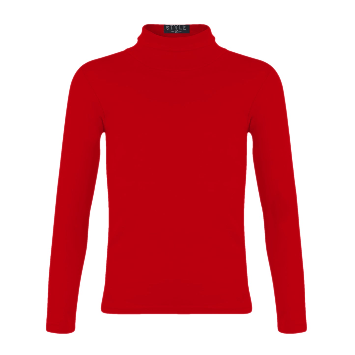 Girls Polo Neck Tops - Wine Red