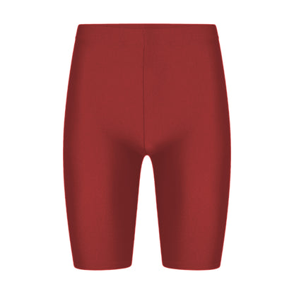 Girls Cycling Shorts - Wine Red