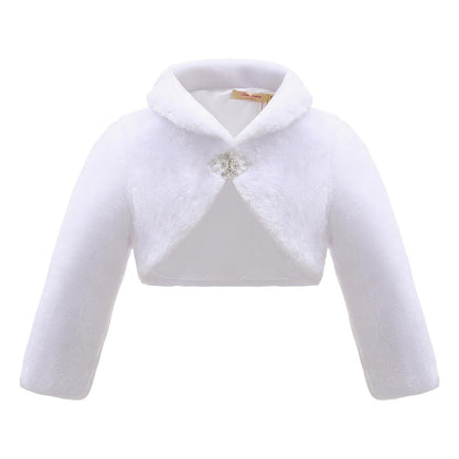 Girls Bolero Bridesmaid Tippet Wrap Stole Shrug Kids 3 - 13 Years - Long Sleeve