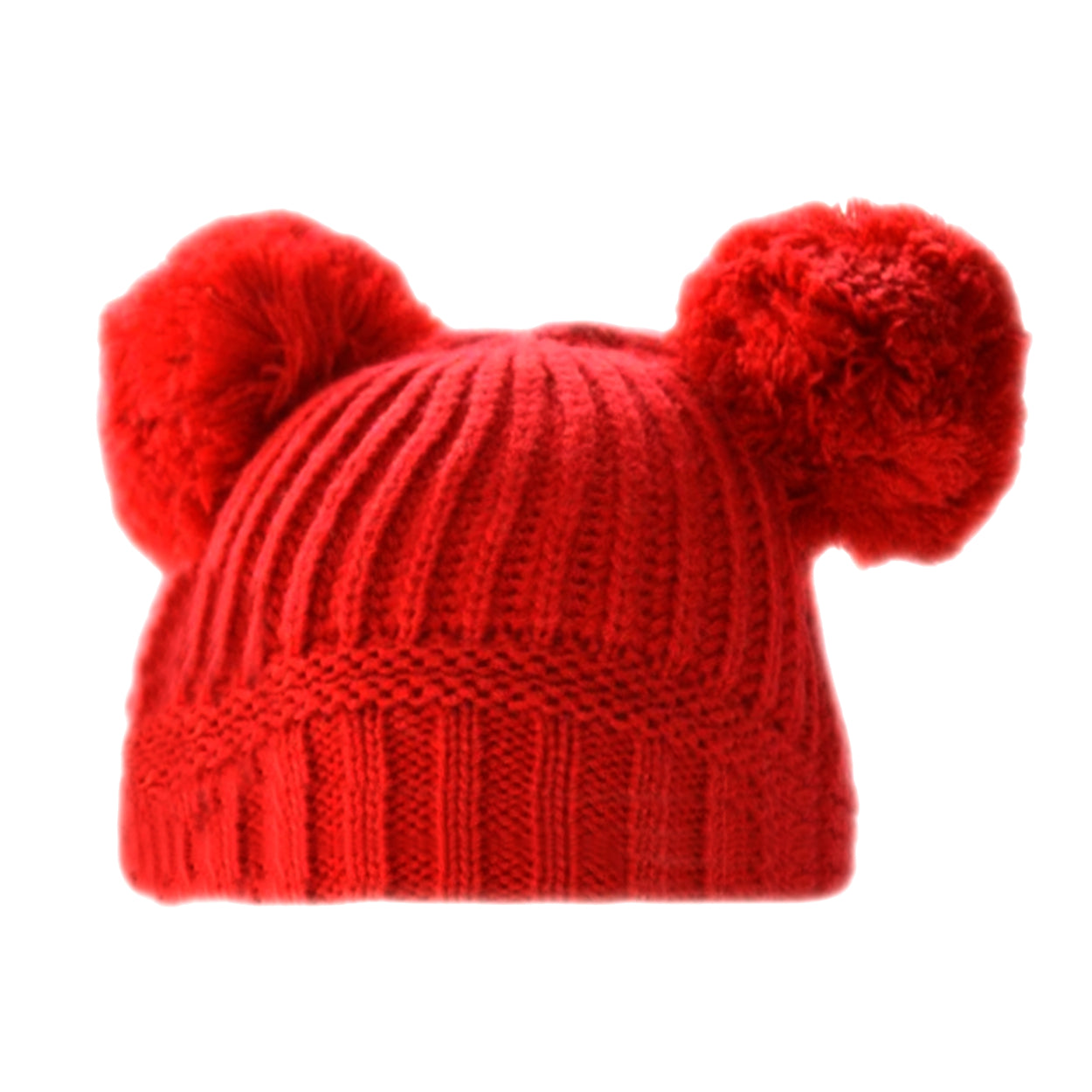 Baby Knitted Pom Pom Hat Boy Girl Winter Bobble Mummy Daddy Prince Princess 0-12