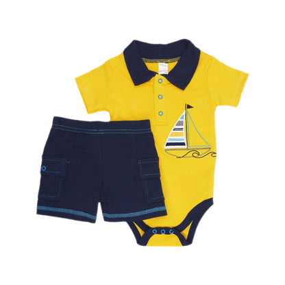 Baby Sleepsuits, Rompers & Polo Shorts Set