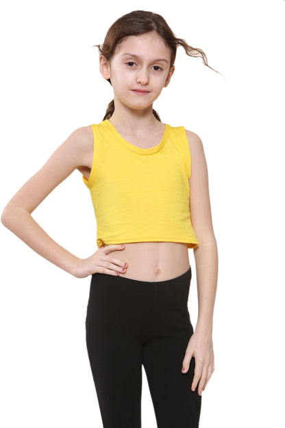 Girls Sleeveless Vest Crop Top