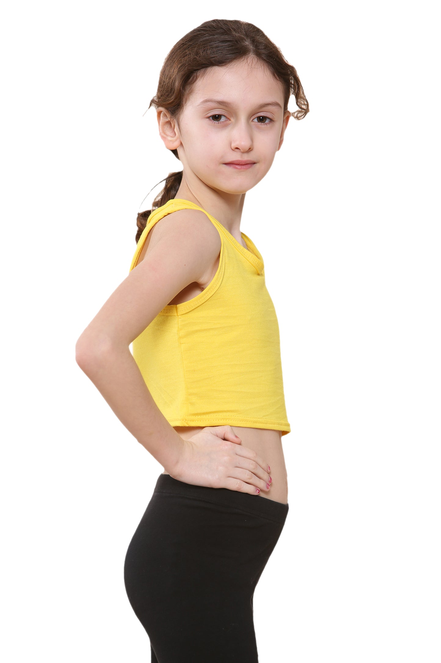 Girls Sleeveless Vest Crop Top
