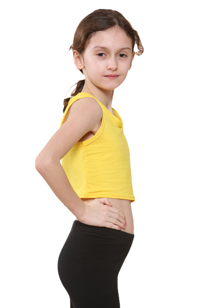 Girls Sleeveless Vest Crop Top