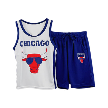 Kids Basketball Vest and Shorts Set
