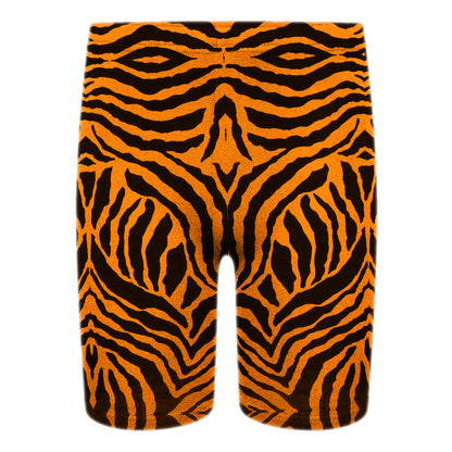 Girls Zebra Print Neon Crop Tops & Shorts