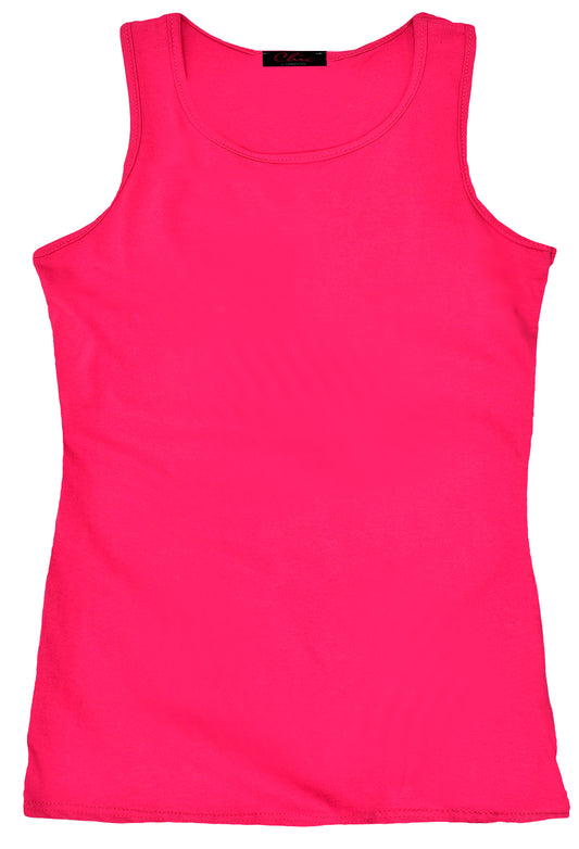 Girls Racer Back Vest - Cerise
