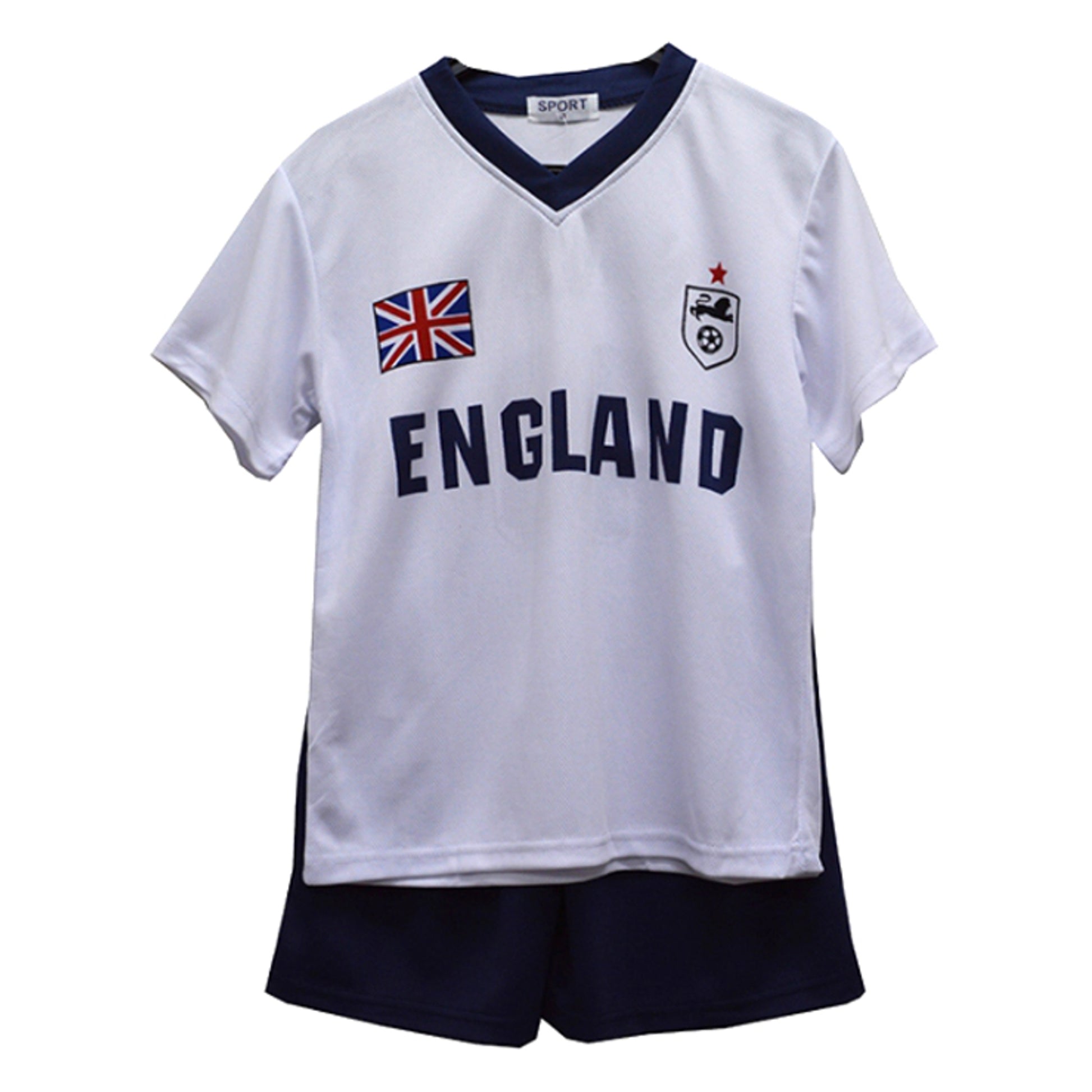 Kids Football T-Shirt And Shorts Set - Black