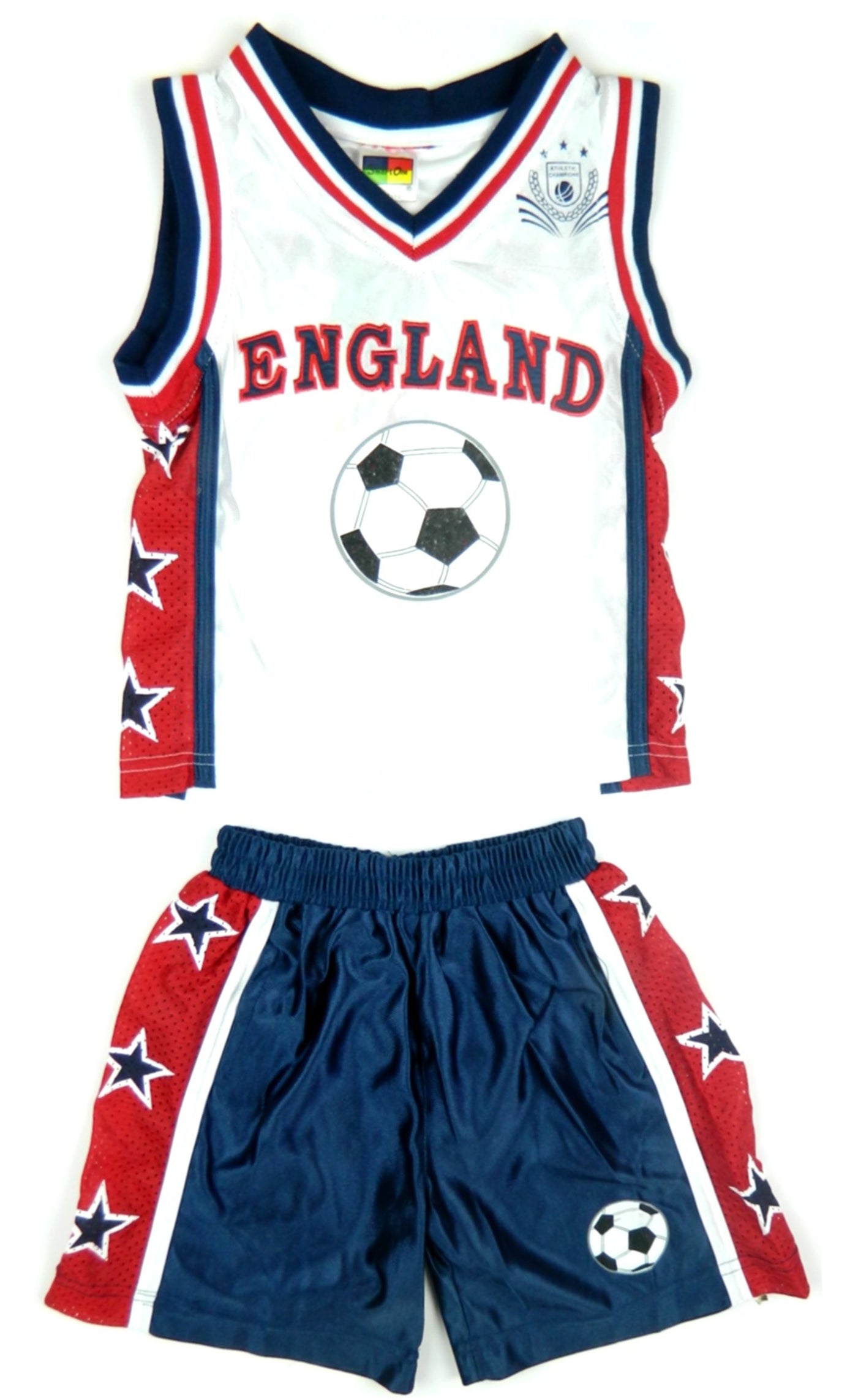 Kids England Basketball Summer Shorts Set