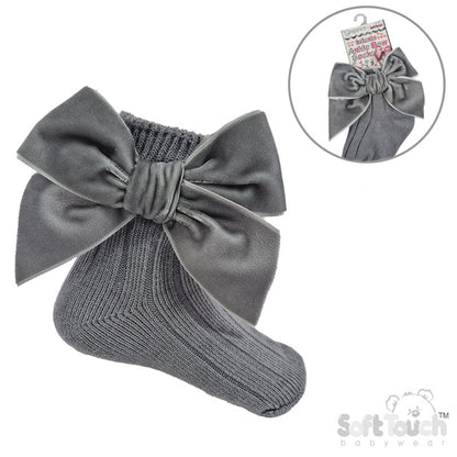Baby Girls Bow Ribbon Ankle Socks