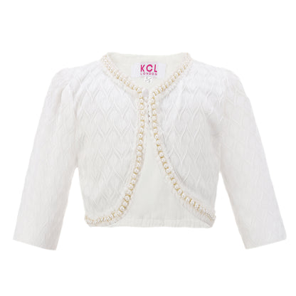 Girls Lace Bolero Floral Shrug