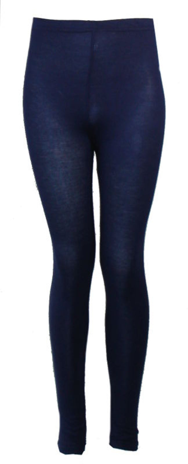 Girls Plain Cotton Leggings
