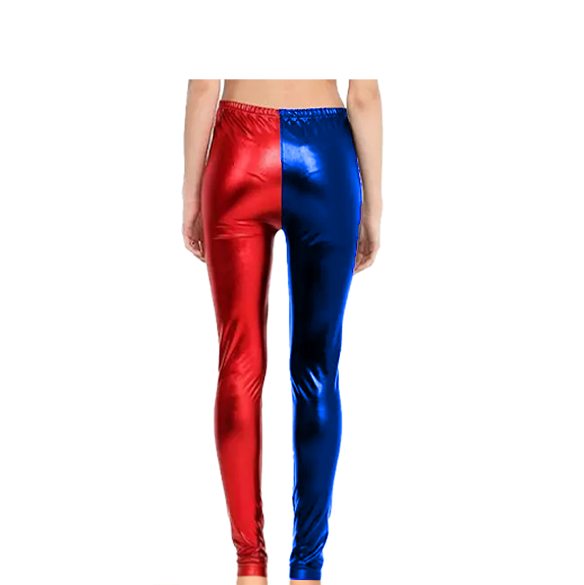 Girls Harley Quinn Leggings Red Blue 3-14 years