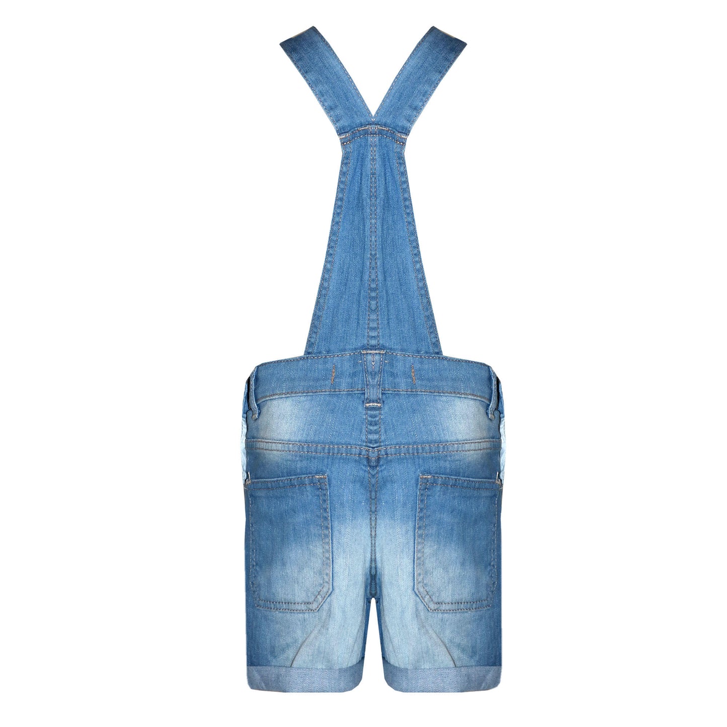 Girls Denim Dungarees