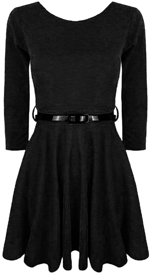 Girls Long Sleeve Skater Dress