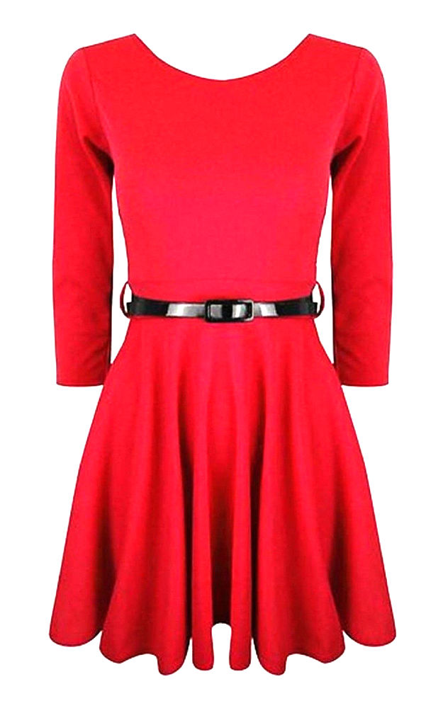 Girls Long Sleeve Skater Dress