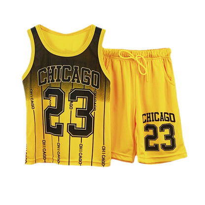 Kids Basketball Vest and Shorts Set
