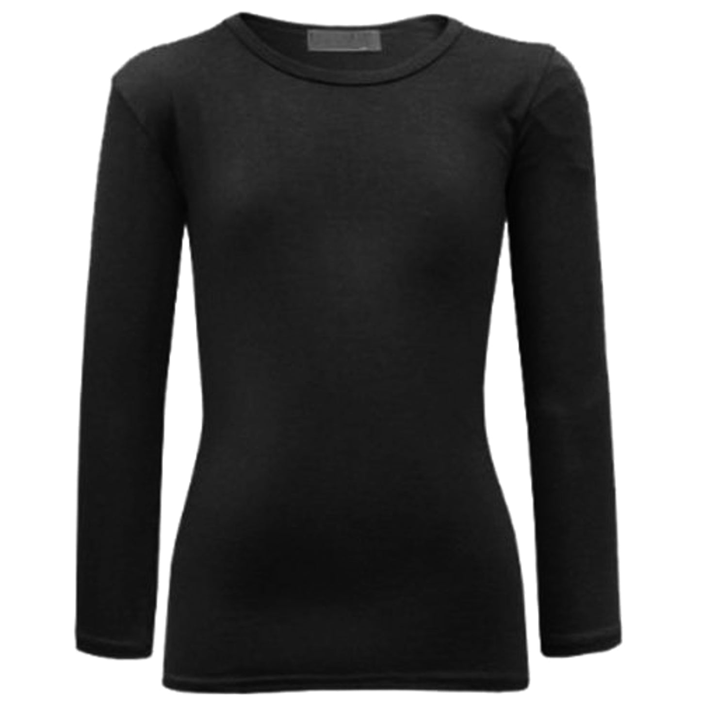 Girls Plain Long Sleeve Tops