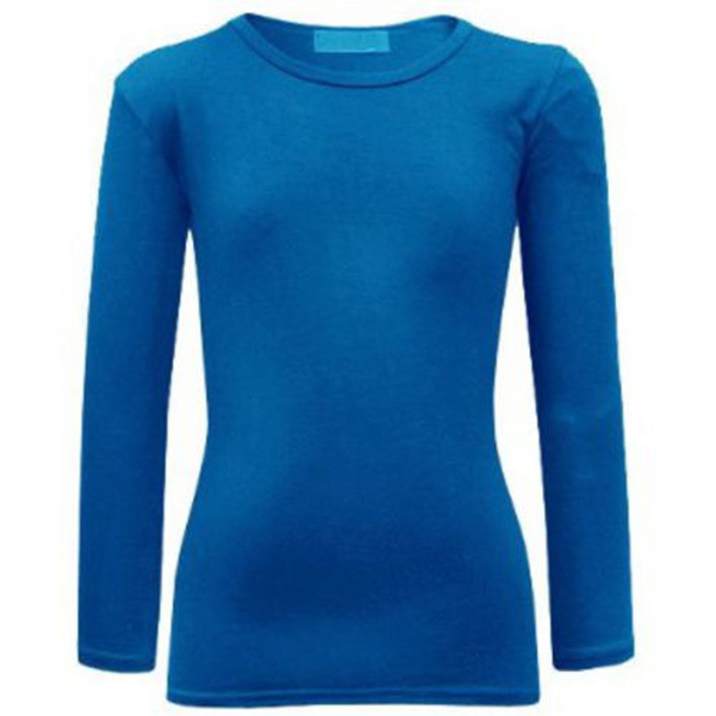 Girls Plain Long Sleeve Tops
