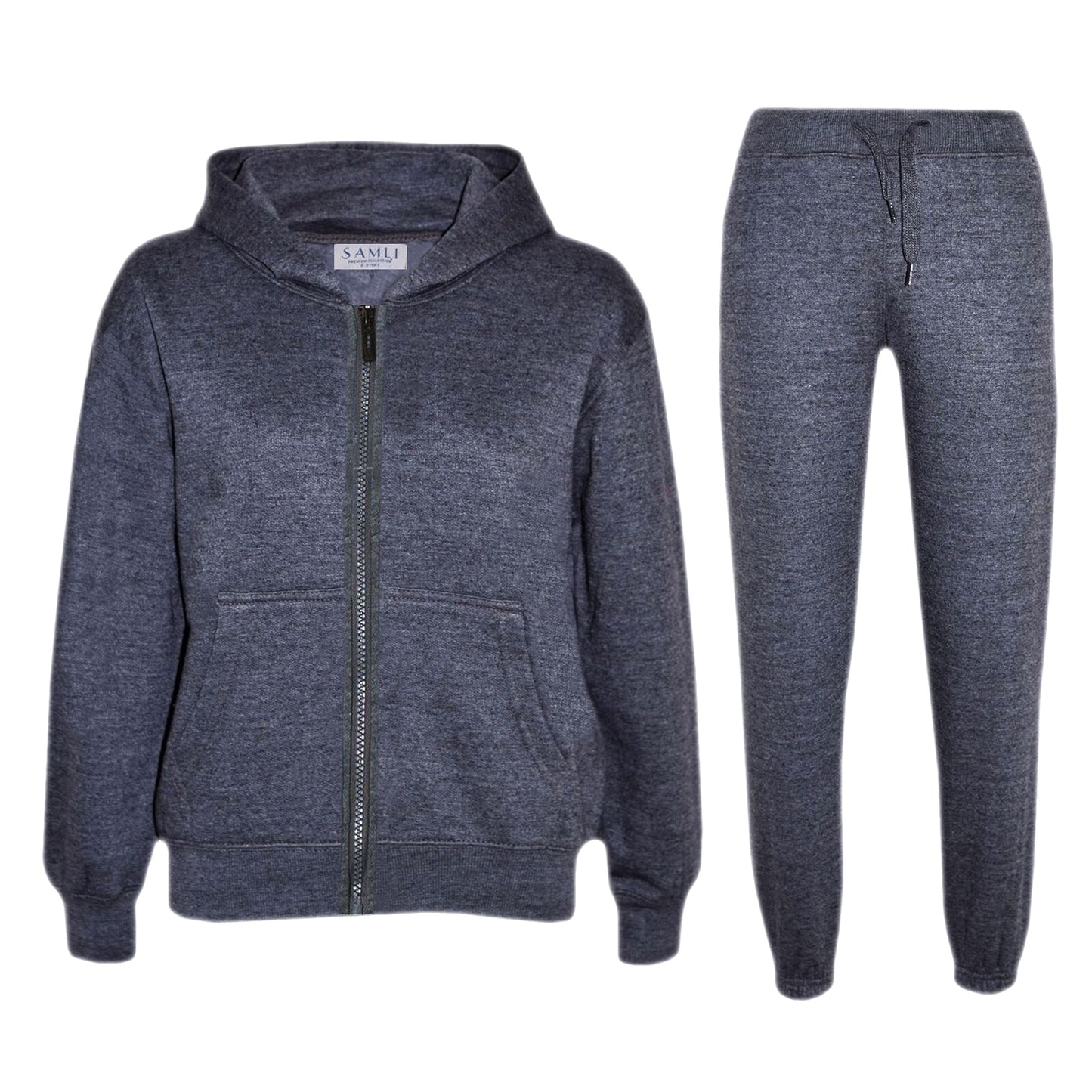 Boys Zip Up Fleece Hooded Tracksuits
