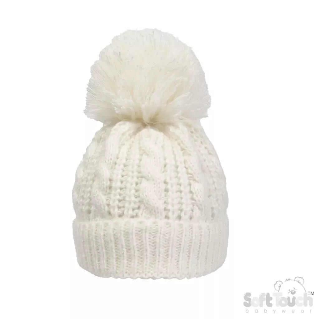 Baby Beanie Hat Pom Pom Bobble