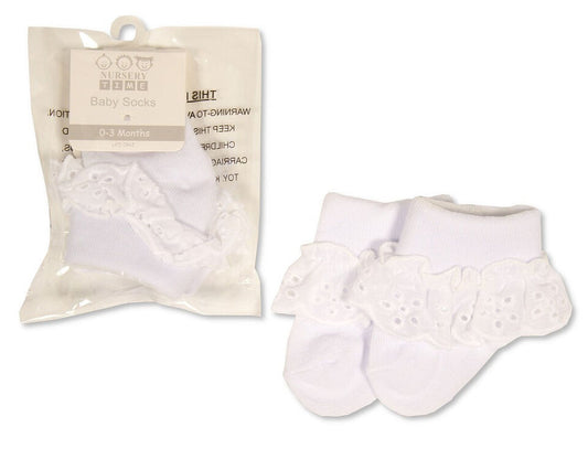 Baby Infant Socks Ankle Height With Frills 0 - 6 Months Babies Infant Newborn