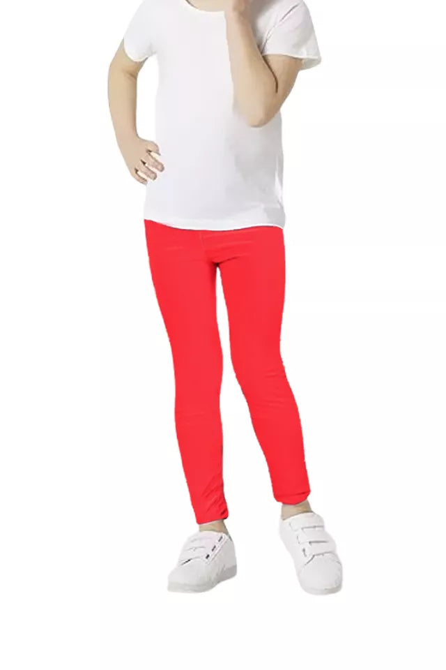 Girls Leggings Casual Dance Gymnastics Pants Trousers Kids Childrens
