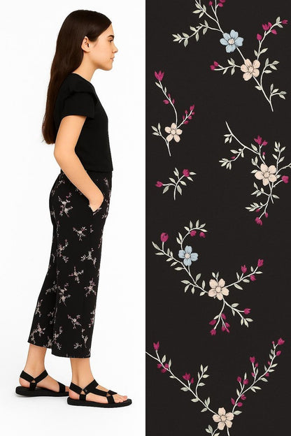 Girls Trousers Wide Leg Palazzo Pants Trousers Casual 3 Designs 5 - 13 Years