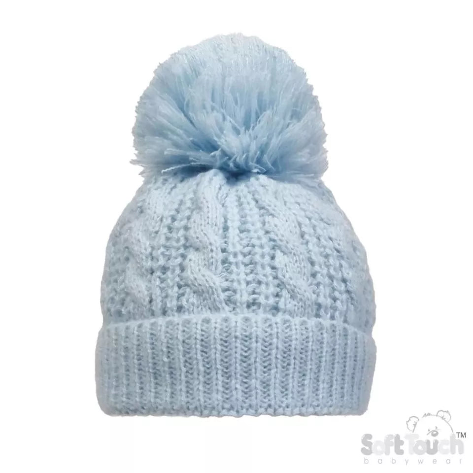 Baby Beanie Hat Pom Pom Bobble