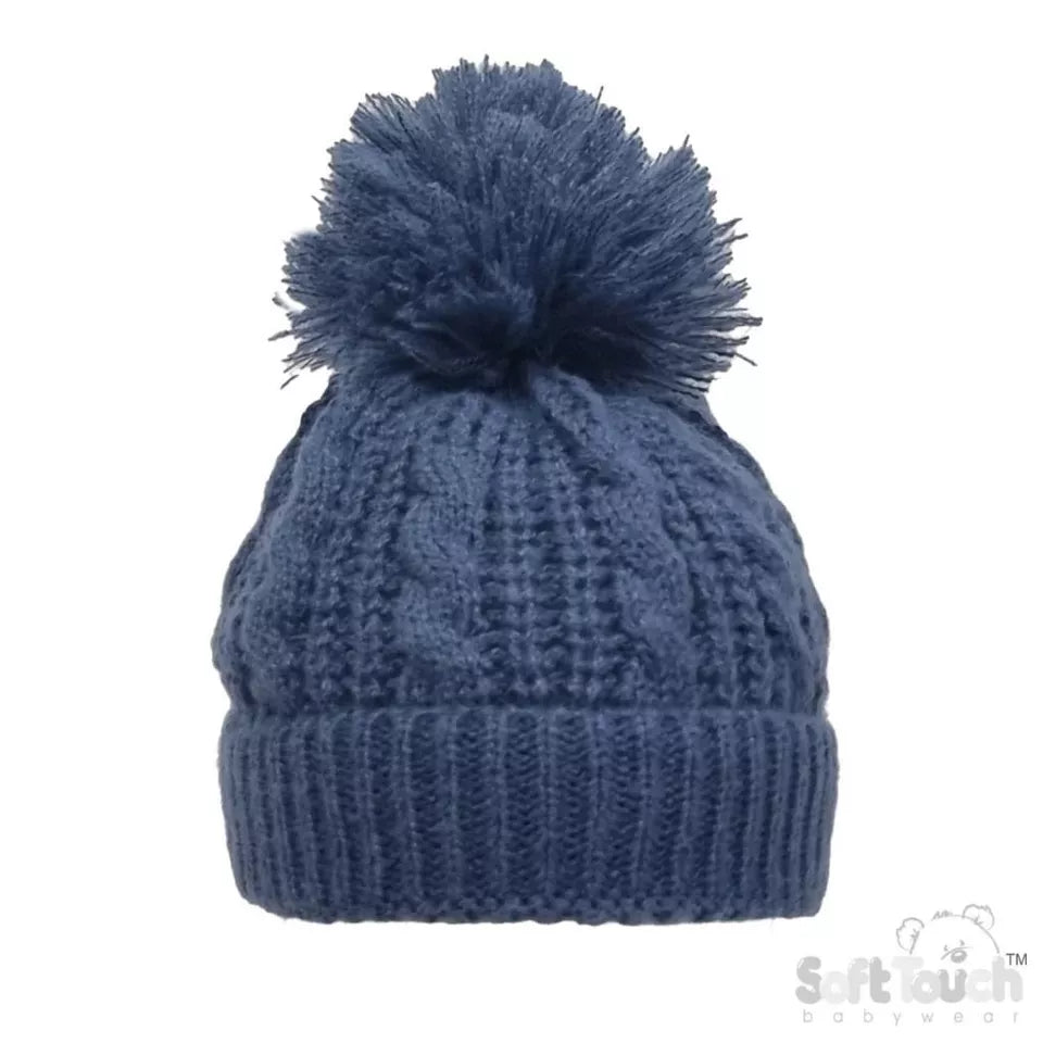 Baby Beanie Hat Pom Pom Bobble