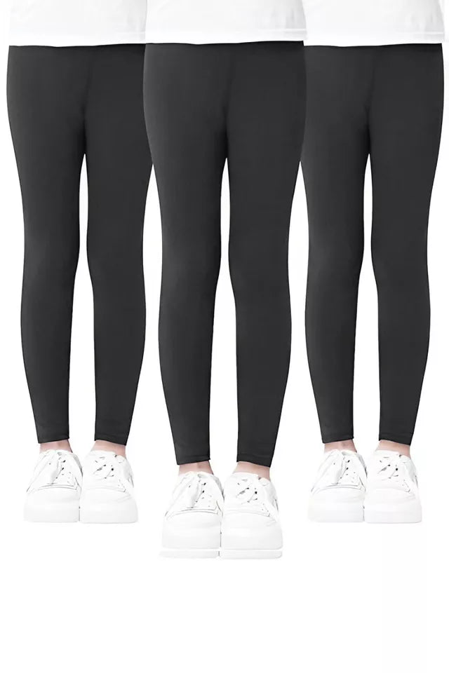 Girls Leggings Casual Dance Gymnastics Pants Trousers Kids Childrens