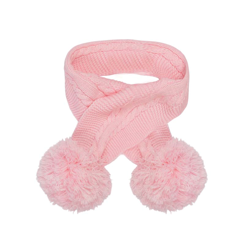 Soft Touch Baby Double Pom Pom Scarf Winter Warm Scarf