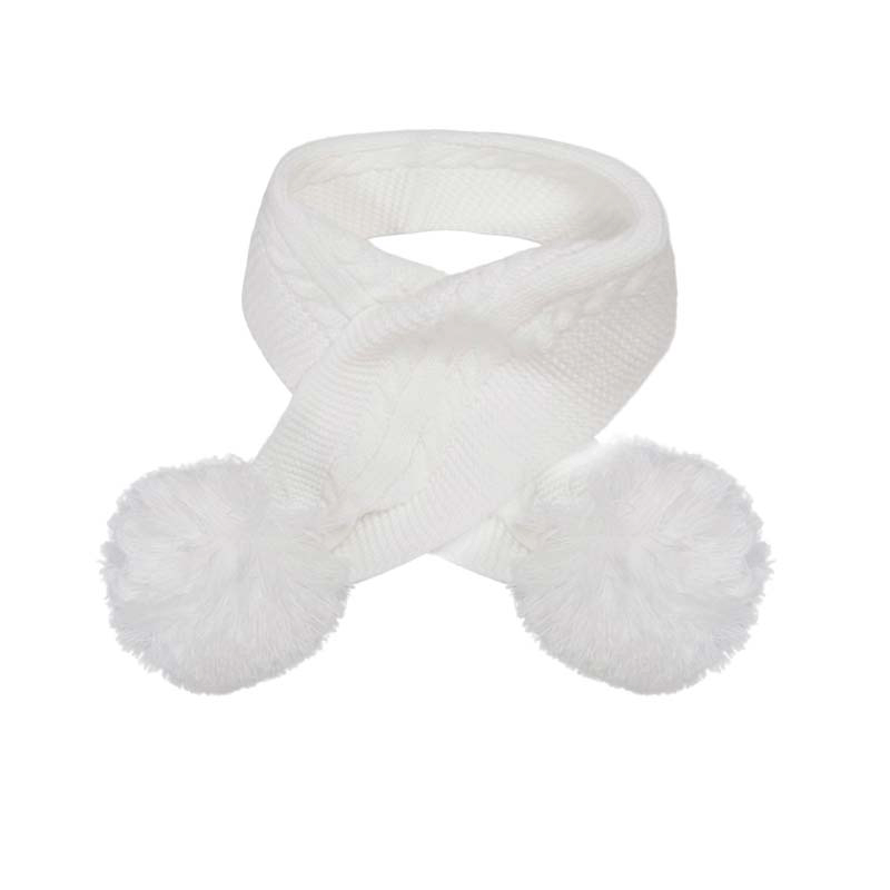 Soft Touch Baby Double Pom Pom Scarf Winter Warm Scarf