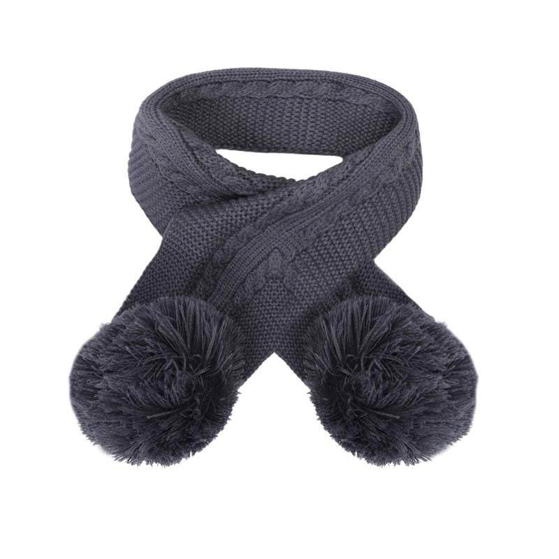 Soft Touch Baby Double Pom Pom Scarf Winter Warm Scarf